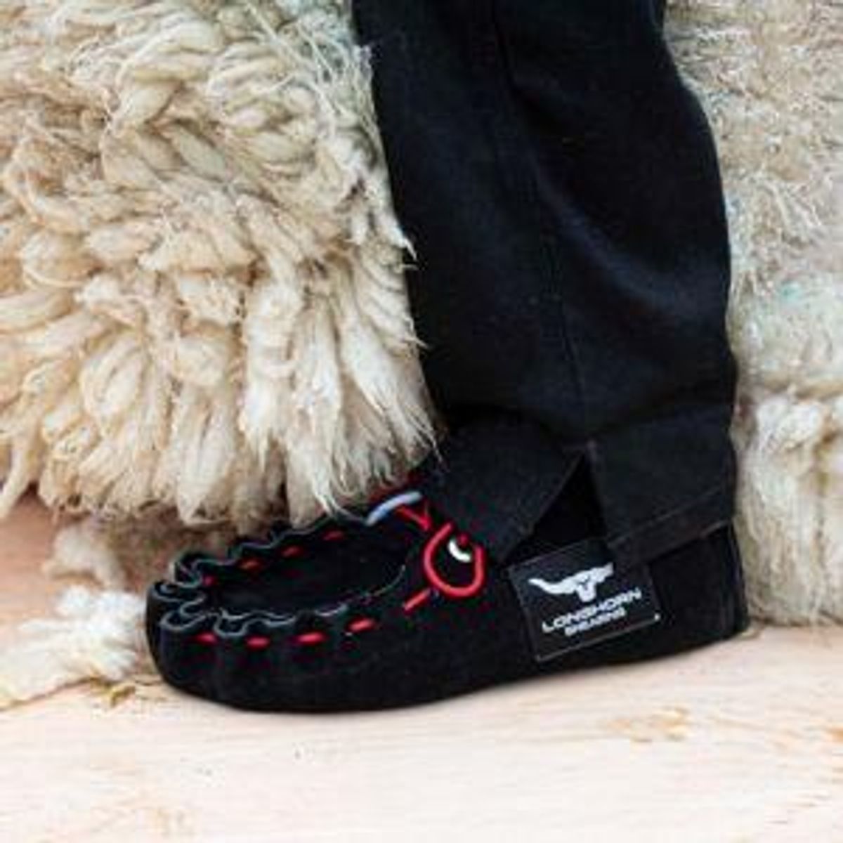 Lærmoccasin str 13 (47,5)